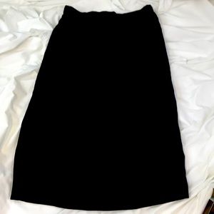 Vintage TurtleGreen Black Velvet Pencil Skirt